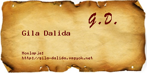 Gila Dalida névjegykártya